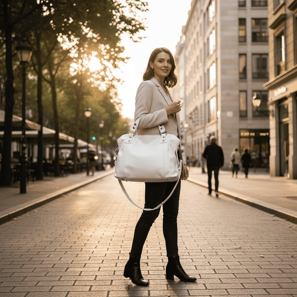 Avelena | Damen-Shopper mit sanfter Kunstlederoberfläche und praktischen mehreren Fächern