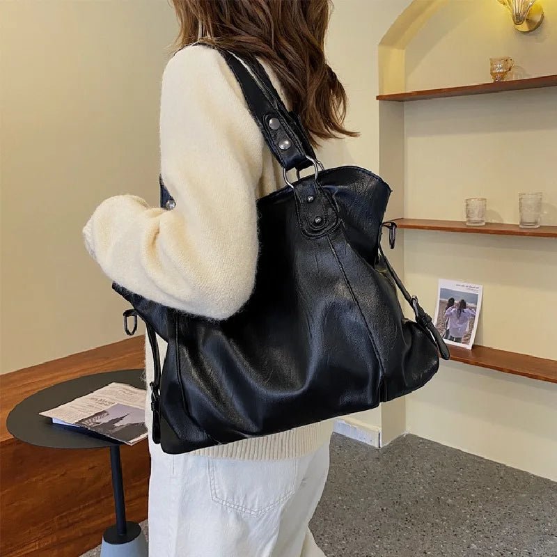 Avelena | Damen-Shopper mit sanfter Kunstlederoberfläche und praktischen mehreren Fächern