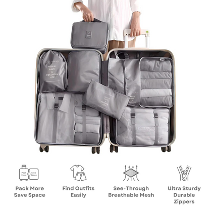 Avelena | Easy-Pack Reise Würfel | 8-teiliges Set für organisiertes Packen & stressfreies Reisen