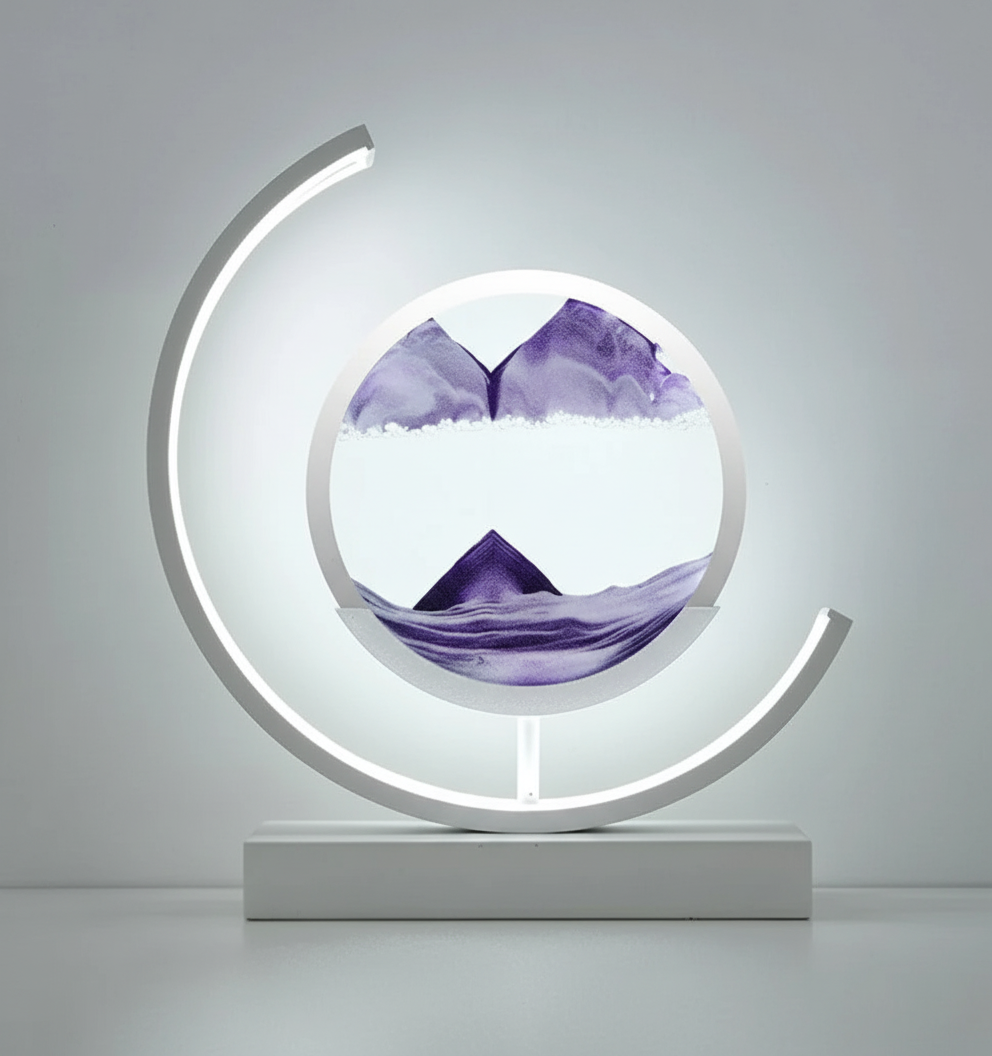 Avelena | DuneGlow Tischlampe – Handgemachte Ambientelampe mit beruhigendem Licht und modernem Design