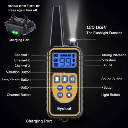 Avelena | 800M wiederaufladbares elektronisches Hundetraining-Halsband | wasserdicht, Fernbedienung & ideal für effektives Hundetraining