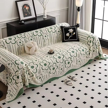 Avelena | Bestickte Blumenweiche Sofabezug