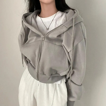 Avelena | Übergroßer Zip-Up Hoodie für Damen