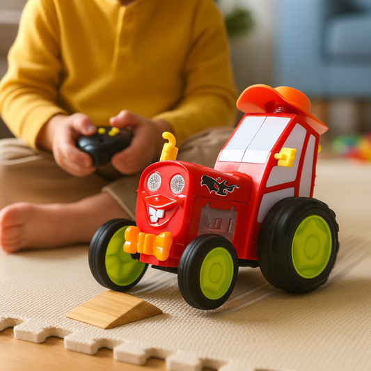 Avelena | Fernbedienungsauto Grünes Plastik Stuntspielzeug