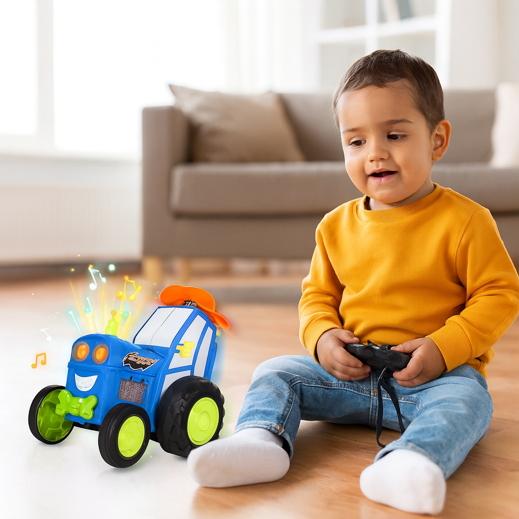 Avelena | Fernbedienungsauto Grünes Plastik Stuntspielzeug