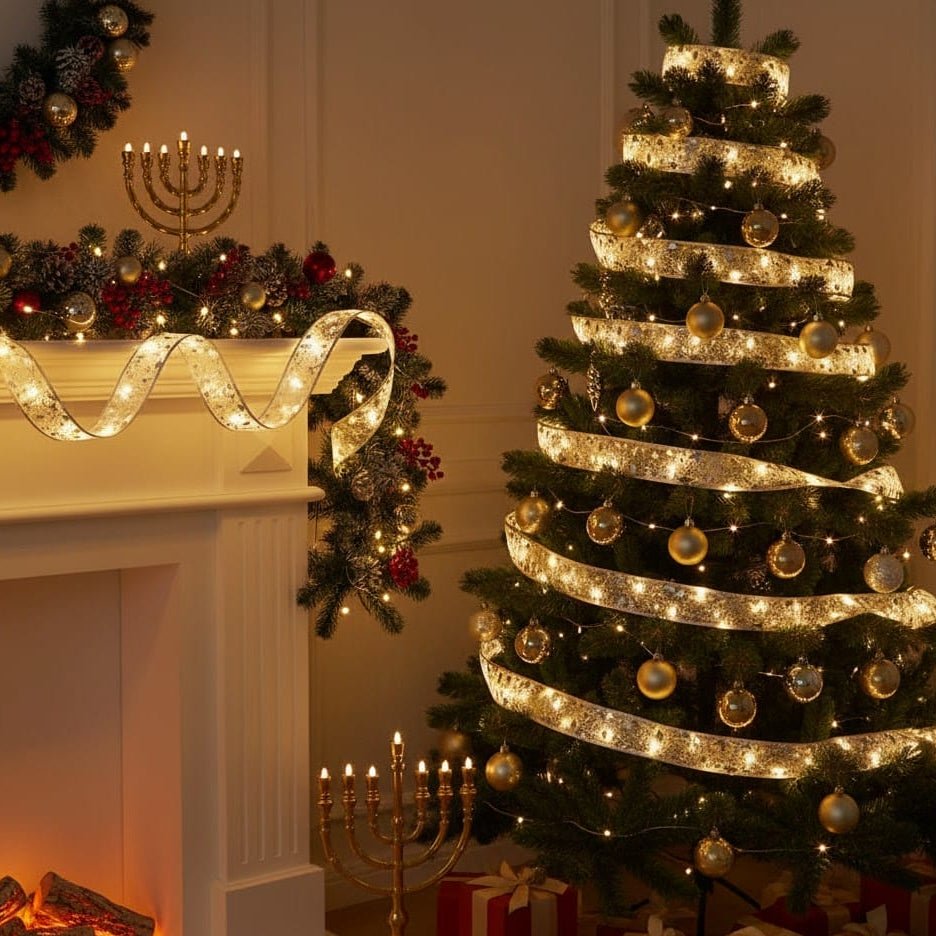 Avelena | Doppelstufige LED-Lichterkette für Weihnachtsbäume