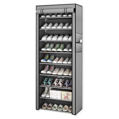 Avelena | 10-lagiger Reißverschluss-Schuhschrank