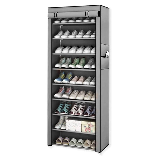 Avelena | 10-lagiger Reißverschluss-Schuhschrank