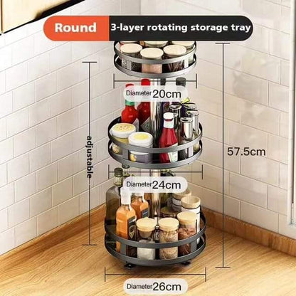 Avelena | 3Tier rotierendes Gewürzregal