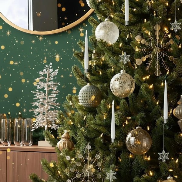 Avelena | LED Kerzen Set ohne Flamme für Weihnachtsbäume & festliche Dekorationen