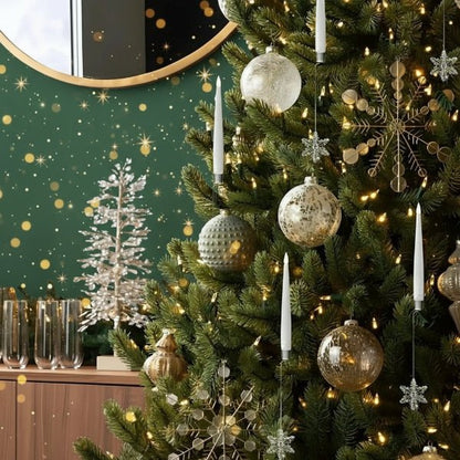 Avelena | LED Kerzen Set ohne Flamme für Weihnachtsbäume & festliche Dekorationen