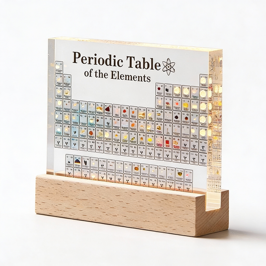 Avelena | Real Elements Periodensystem | 83 Echte Elemente | Acryl Block