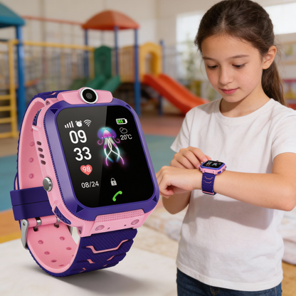 Avelena | Kinder-Smartwatch | GPS & SOS | IP67 Wasserdicht | Sprach- & Videoanrufe
