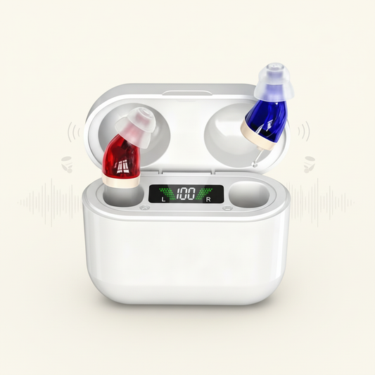 Avelena | HearPro In-Ear Hörverstärker | Digital & Rauschunterdrückung | Leicht & Kompakt