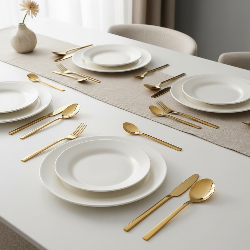 Arya | 30-teiliges Besteck-Set für 6 Personen | 18/10 Edelstahl | Spülmaschinenfest