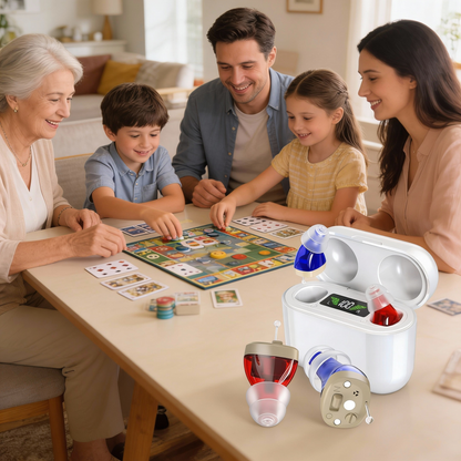 Avelena | HearPro ITC Hörsystem | Wiederaufladbare In-Ohr-Verstärker | Intelligente Geräuschreduzierung | Inkl. Ladebox