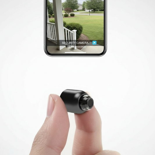 Avelena | WiFi Mini-Sicherheitskamera 2er-Set | 1080P Full HD & Nachtsicht | Bewegungserkennung | Inkl. 2x 32GB SD-Karte | Drahtlose Überwachung