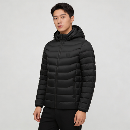 Avelena | Thermo-Pufferjacke Unisex | 21 Heizzonen | USB-Heizjacke