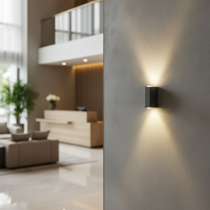 Avelena | Außenwandleuchte Jesaja | Modern & Wetterfest | Schwarz