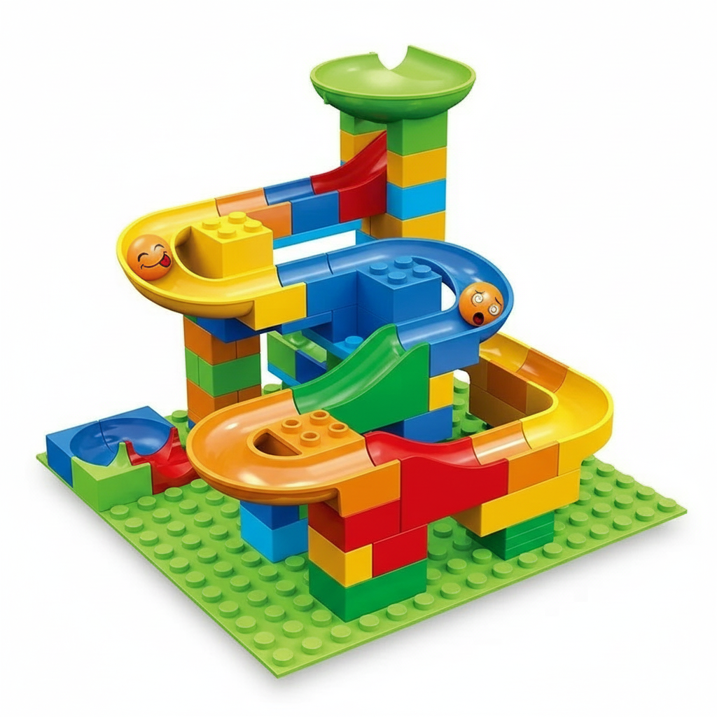 Avelena | Murmelbahn Konstruktionsspielzeug | Modulares Lernspiel | Kinder