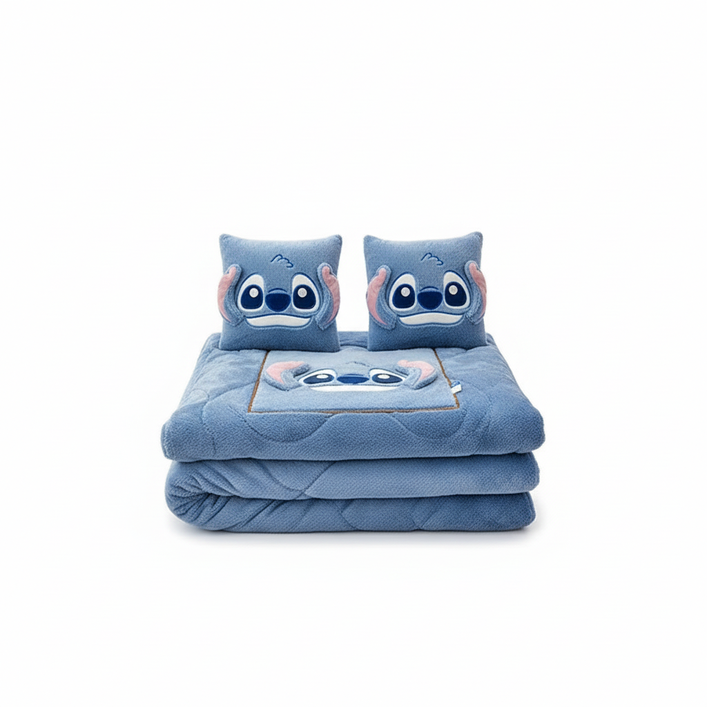 Avelena | CozyNest 2-in-1 Kissen & Decke | Plüschgewebe | Kompakt