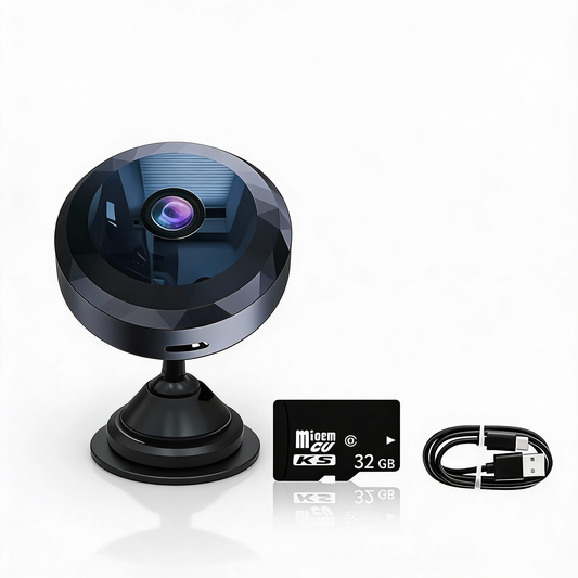 Avelena | OPTIGUARD Mini-WLAN-Kamera | 1080P Full HD, Nachtsicht & Magnet | Weiß