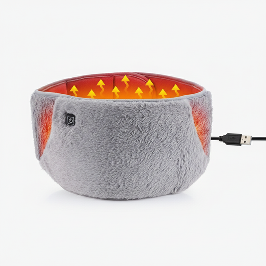 Avelena | HEATBELT | Elektrischer Heizgürtel | 3-Stufen-Thermoregulation | Kristall-Velours | USB-betrieben | 105cm Länge | Waschbar