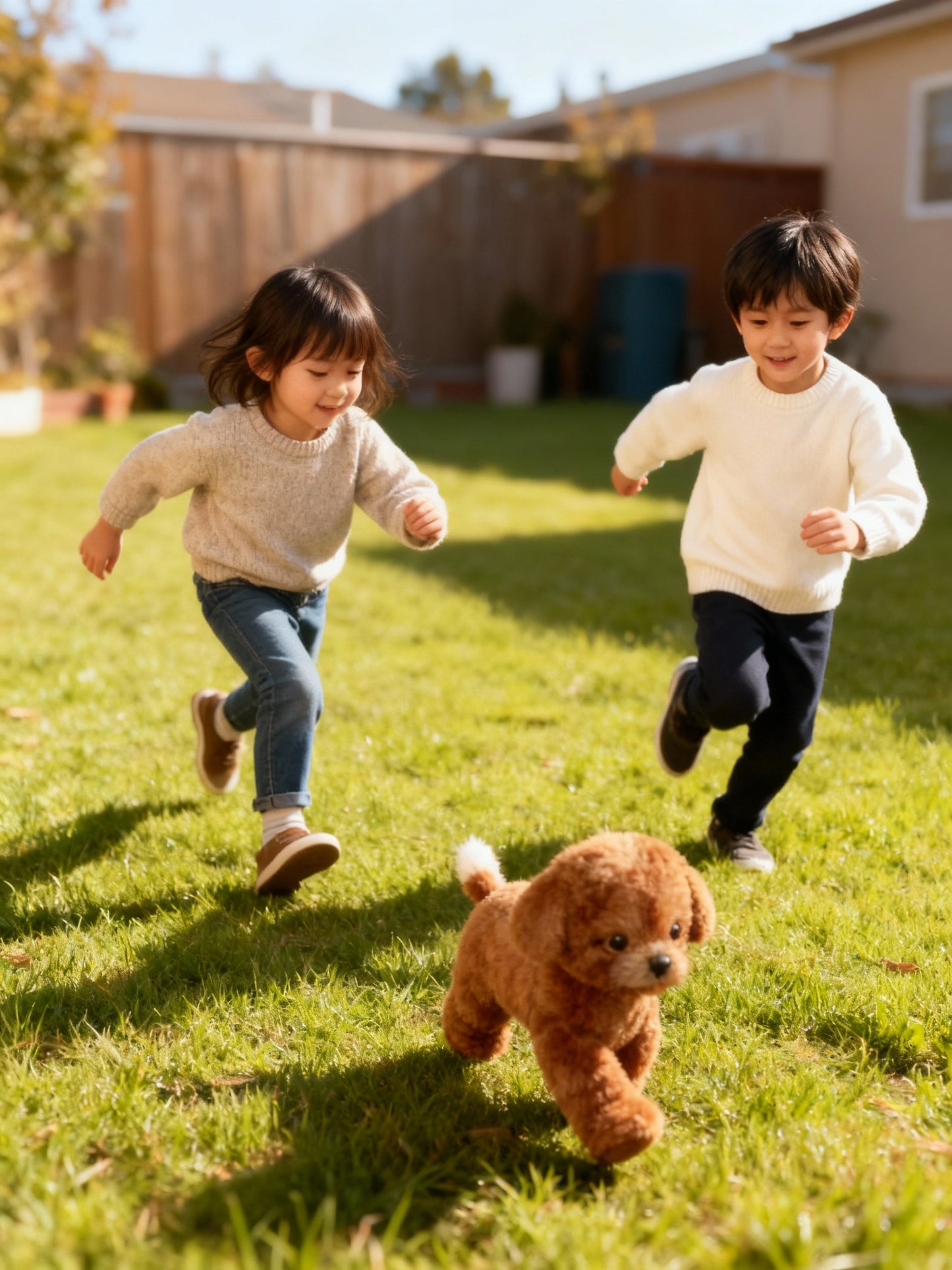 Avelena | Interaktiver Roboterhund | Bewegungs- & Geräuschsensoren | Braun