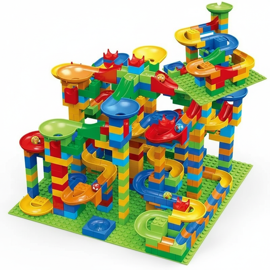 Avelena | Murmelbahn Konstruktionsspielzeug | Modulares Lernspiel | Kinder