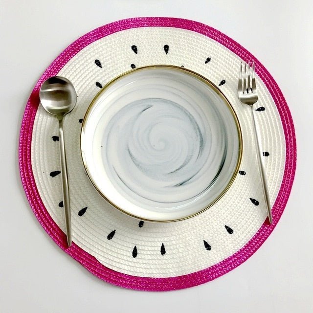 Avelena | Dekoratives Platzset mit Obstmotiven