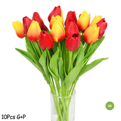 Avelena | Mode-Tulpen Kunstblumen Für wartungsfreie kreative Wohnkultur Florale Displays Für Wohnzimmer Esszimmer Nordic Home Dekoration