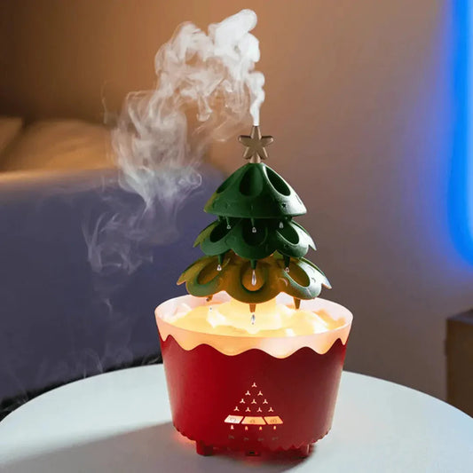 Avelena | Weihnachtsbaum Aroma Diffuser mit LED-Beleuchtung für festliche Entspannung