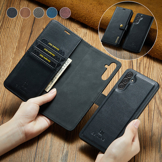 Avelena | 2 in 1 abnehmbare Flip-Ledertasche für Samsung Galaxy