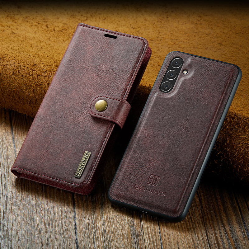 Avelena | 2 in 1 abnehmbare Flip-Ledertasche für Samsung Galaxy