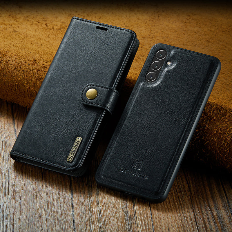 Avelena | 2 in 1 abnehmbare Flip-Ledertasche für Samsung Galaxy