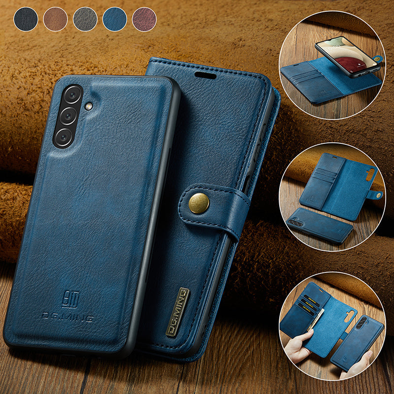 Avelena | 2 in 1 abnehmbare Flip-Ledertasche für Samsung Galaxy