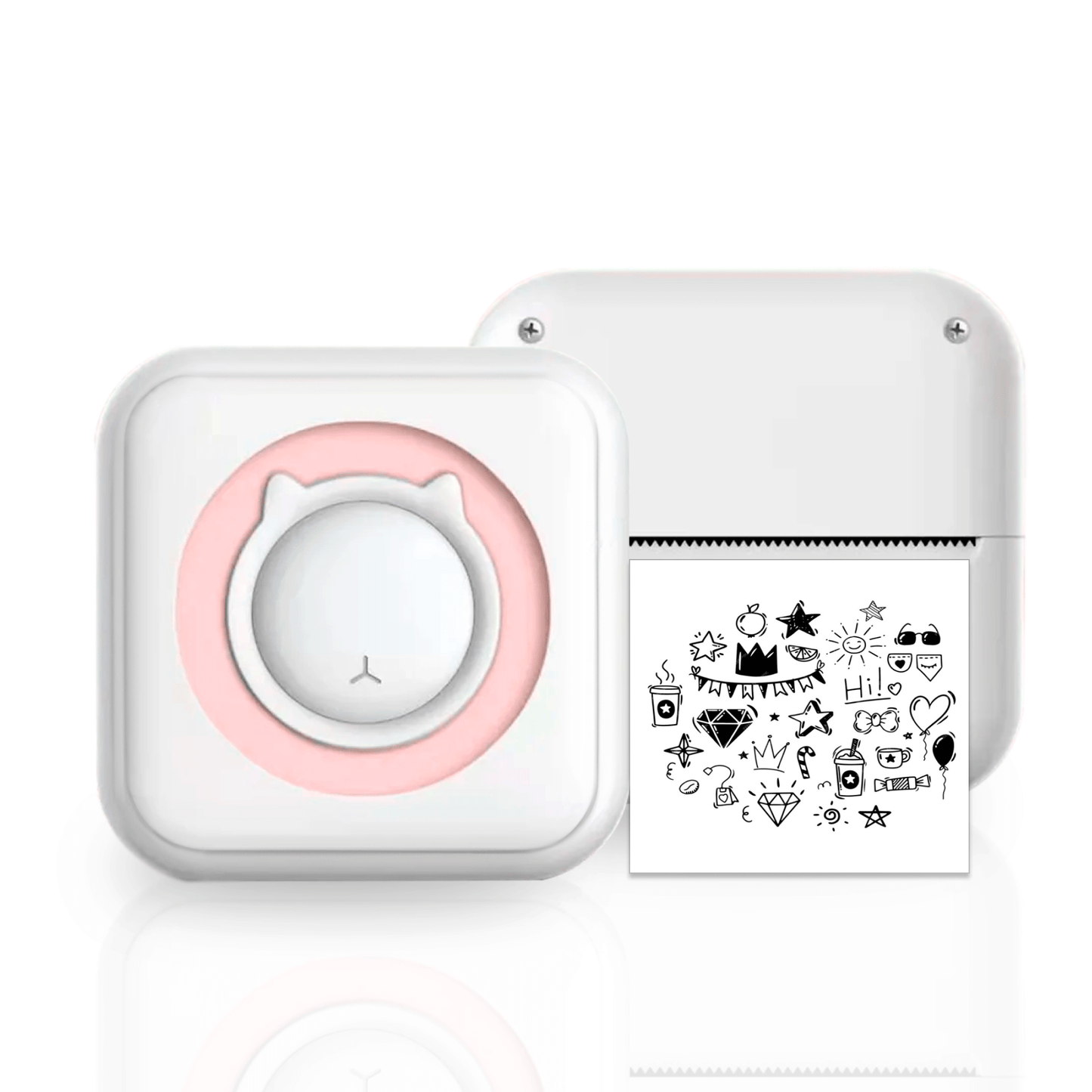 Avelena | Mini tragbarer mobiler Telefon-zu-Fotodrucker Sofort kleine Aufkleber Emoji-Bild Thermo-Bluetooth-Verbindung