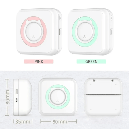 Avelena | Mini tragbarer mobiler Telefon-zu-Fotodrucker Sofort kleine Aufkleber Emoji-Bild Thermo-Bluetooth-Verbindung