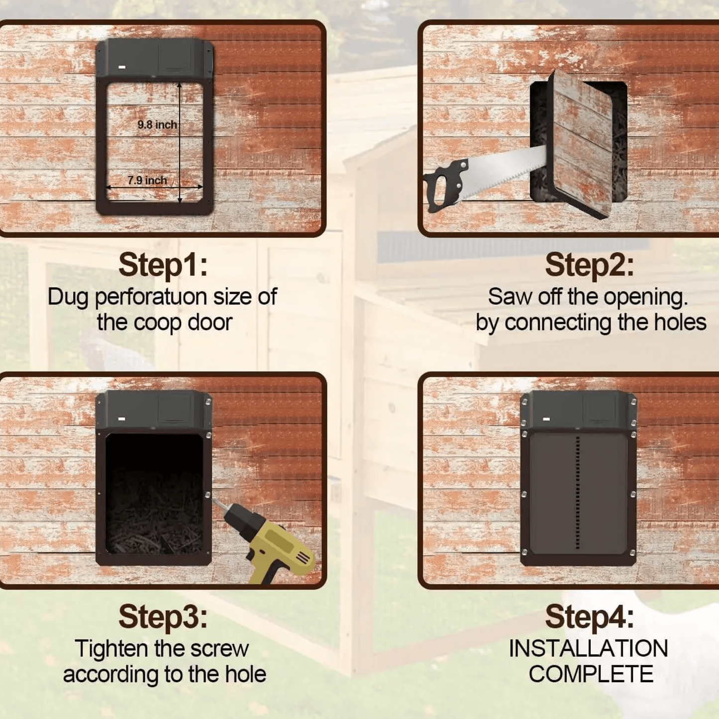 Avelena | Automatische Hühnergehege Hühnerstall Geflügel Türöffner