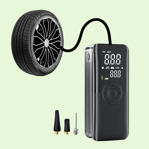 Avelena | AirSwift | Kompakt Fahrradpumpe – Kabelloses Laden und Licht