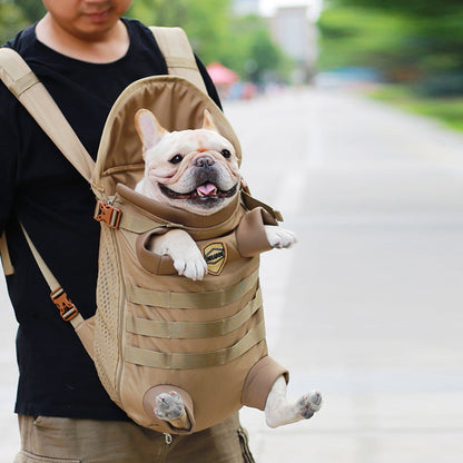 Avelena | Frenchie Rucksack Atmungsaktive Haustiertrage