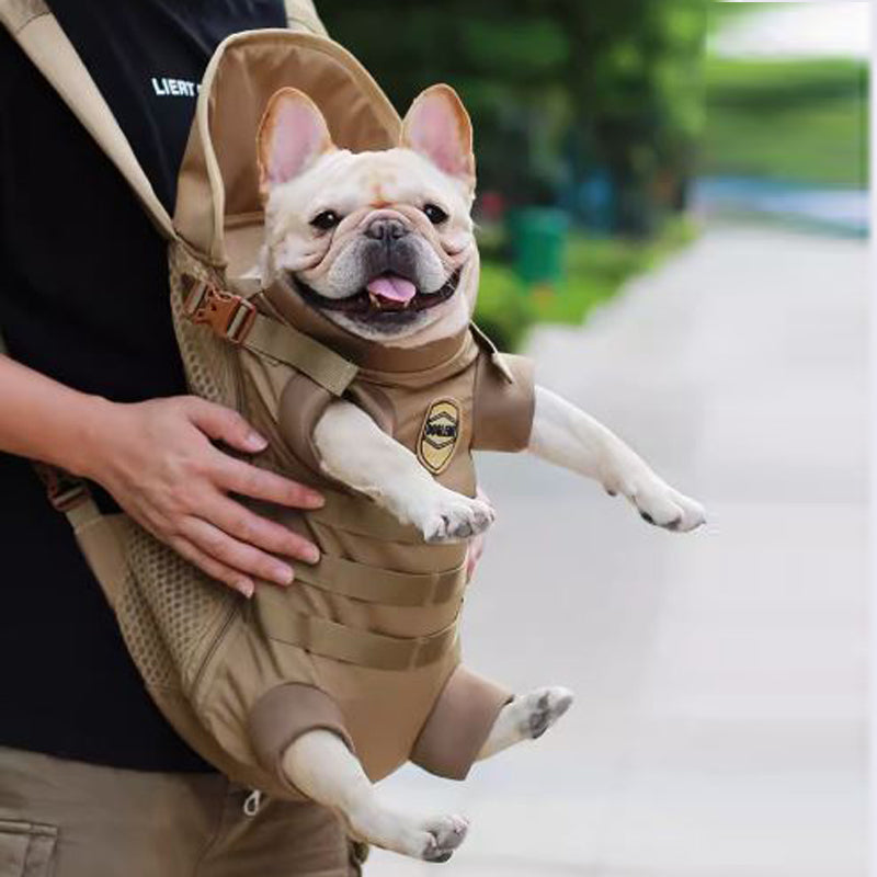 Avelena | Frenchie Rucksack Atmungsaktive Haustiertrage