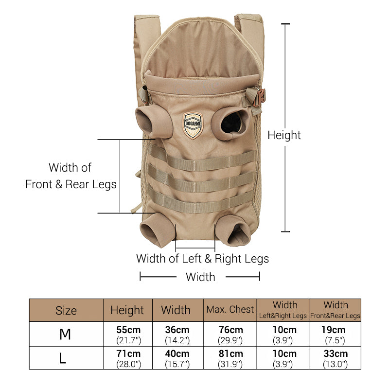 Avelena | Frenchie Rucksack Atmungsaktive Haustiertrage