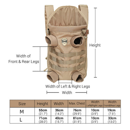 Avelena | Frenchie Rucksack Atmungsaktive Haustiertrage