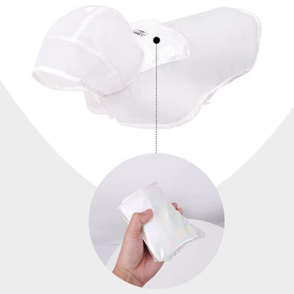 Avelena | Clearpup Tragbarer Transparenter Französischer Regenmantel