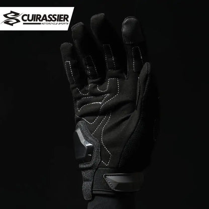 Avelena | Atmungsaktive Ganzfinger Motorradhandschuhe mit Touchscreen – Schützend