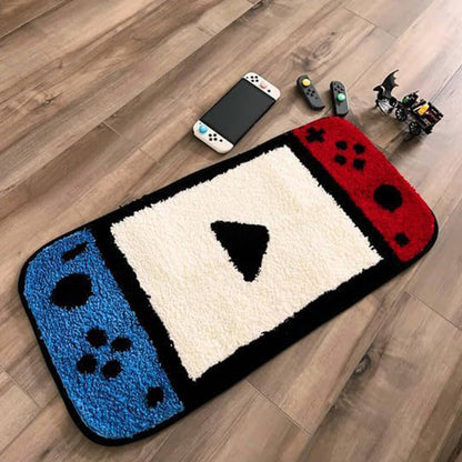 Avelena | Spielcontroller-förmiger Faux-Kaschmir-gedruckter Teppich