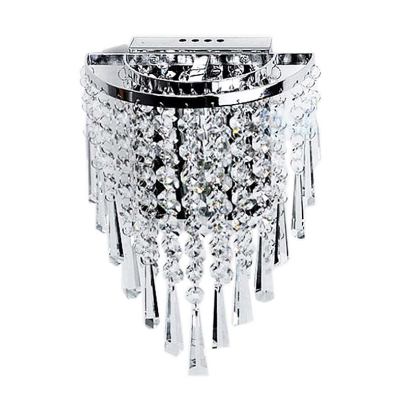 Avelena | Moderne Chromkristall -Drop - Wandleuchten