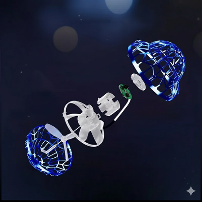 Avelena | Handbetriebenes UFO-Fliegendes Ballspielzeug – Schwebende Drohne mit LED-Lichtern, Bumerang-Effekt, Perfektes Weihnachtsgeschenk für Kinder