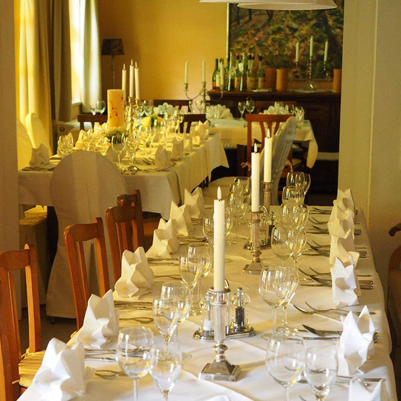 Avelena | Flammenlose flackernde Spitzkerzen mit 2 Fernbedienungen und Timer, echtes Wachs 3D Docht Licht Fensterkerzen batteriebetrieben, Weihnachtsheim Hochzeitsdeko